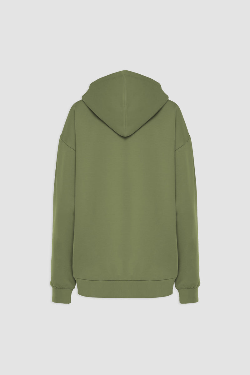 Organic Bamboo Women Oversized Zip Up Hoodie