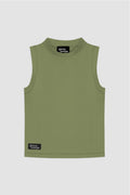 Women's Sustainable Sleeveless Crop High Neck Top