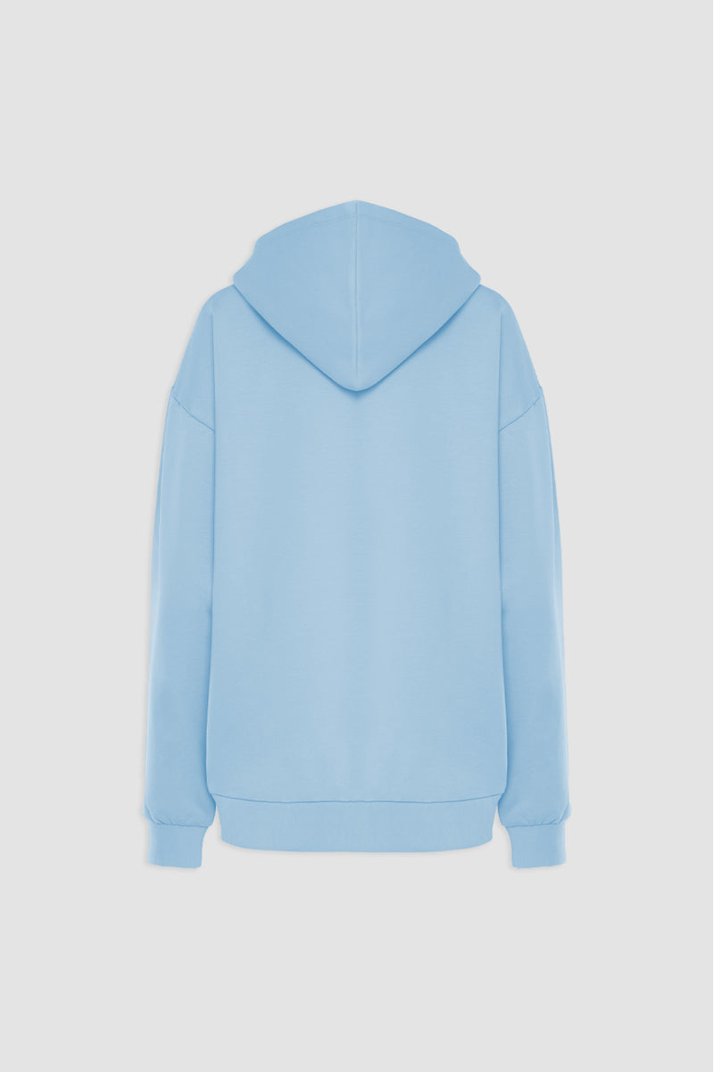 Organic Bamboo Women Oversized Zip Up Hoodie