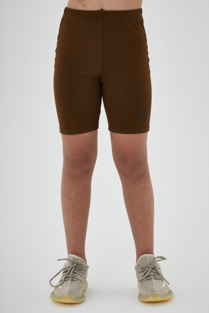 Girls Sustainable High Waist Biker Shorts