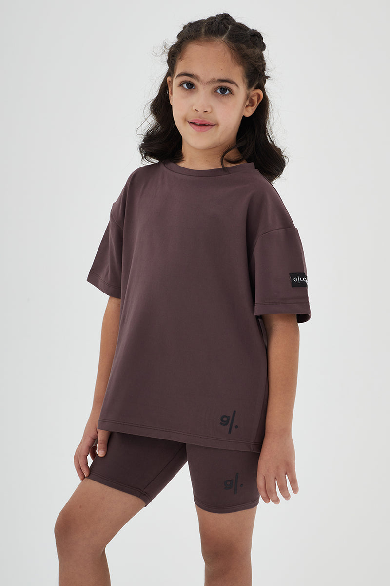 Girls Sustainable High Waist Biker Shorts