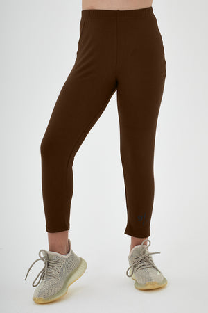 Girls Full Length Sustainable High Waist Leggings