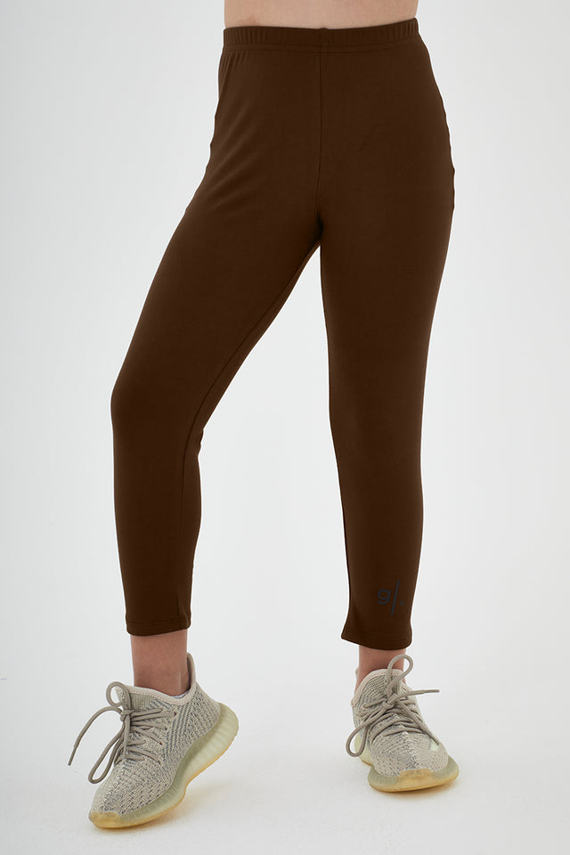 Girls Full Length Sustainable High Waist Leggings