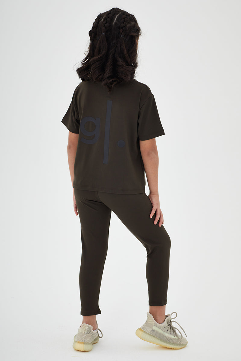 Girls Full Length Sustainable High Waist Leggings