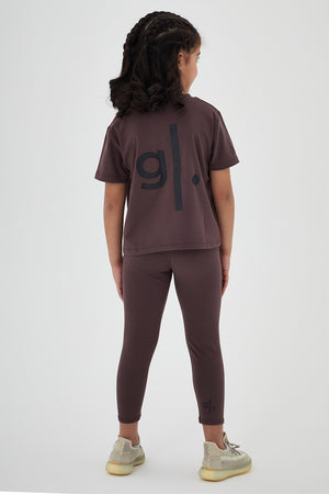 Girls Full Length Sustainable High Waist Leggings