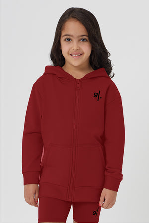 Organic Bamboo Cozy Zip Hoodie Girls