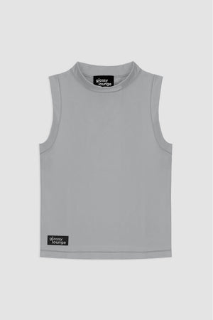 Women's Sustainable Sleeveless Crop High Neck Top