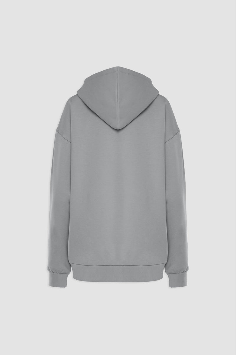 Organic Bamboo Women Oversized Zip Up Hoodie