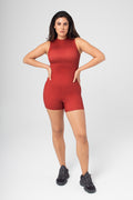 Women's Sustainable Sleeveless Mid-Thigh Print Bodysuit