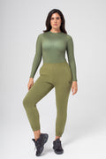 Women's Sustainable Long Sleeve Print Crewneck Bodysuit
