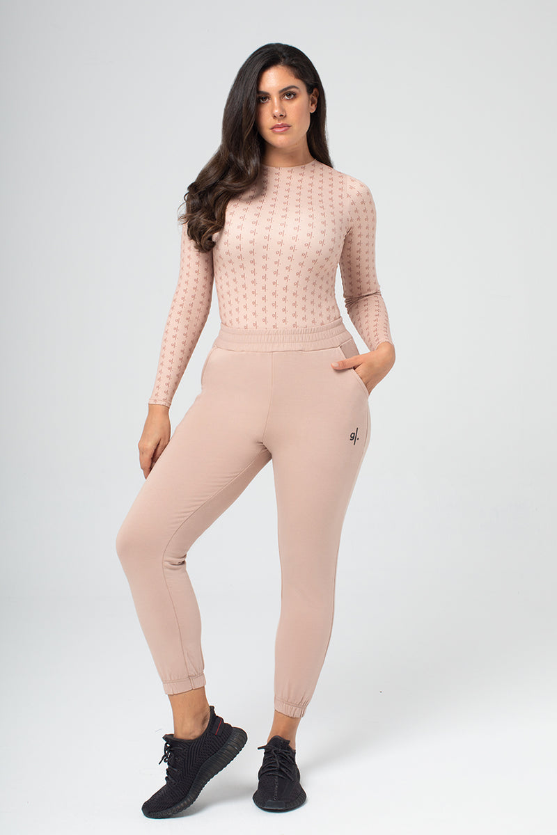 Women's Sustainable Long Sleeve Print Crewneck Bodysuit
