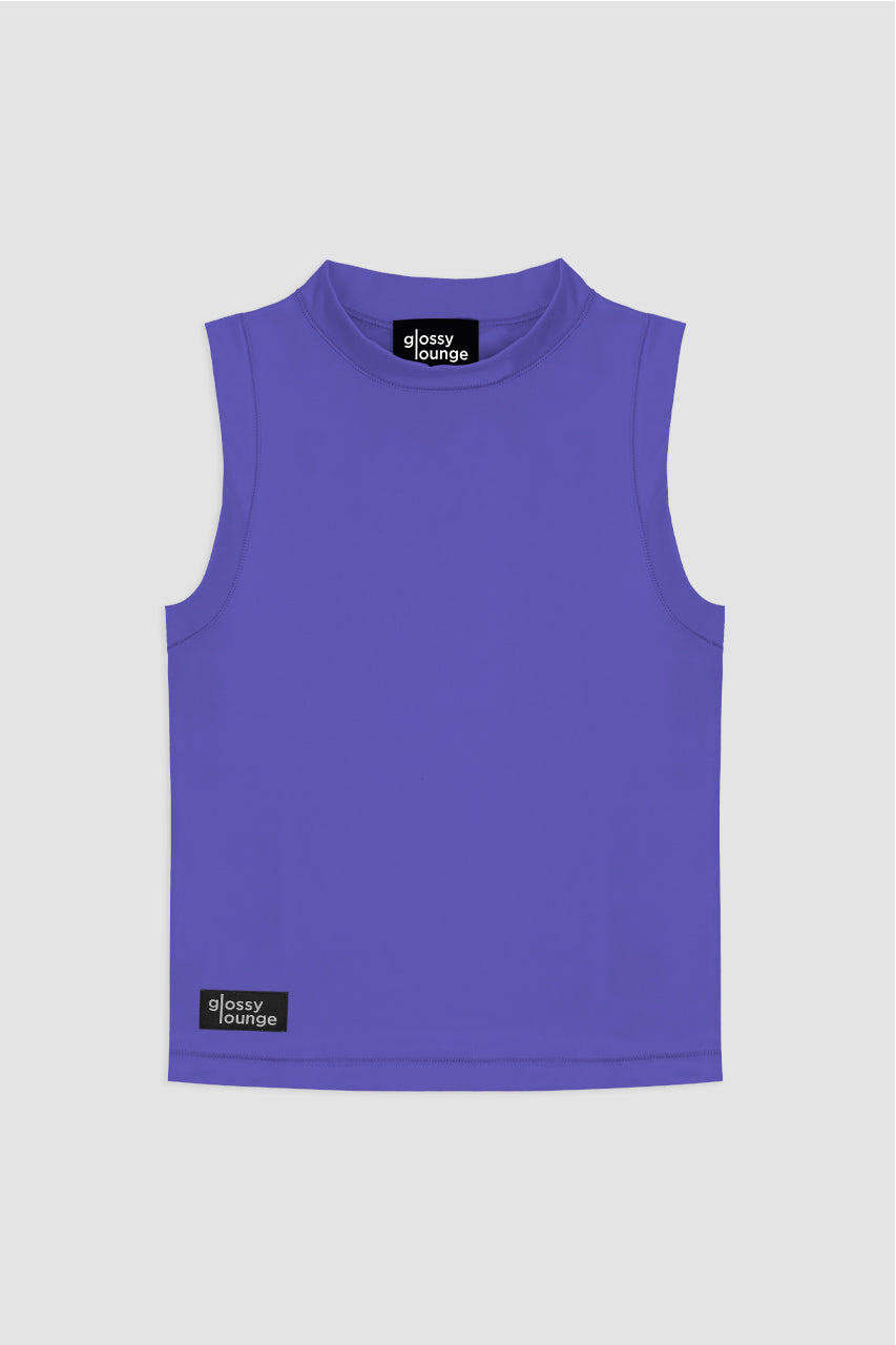 Women's Sustainable Sleeveless Crop High Neck Top