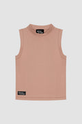 Women's Sustainable Sleeveless Crop High Neck Top