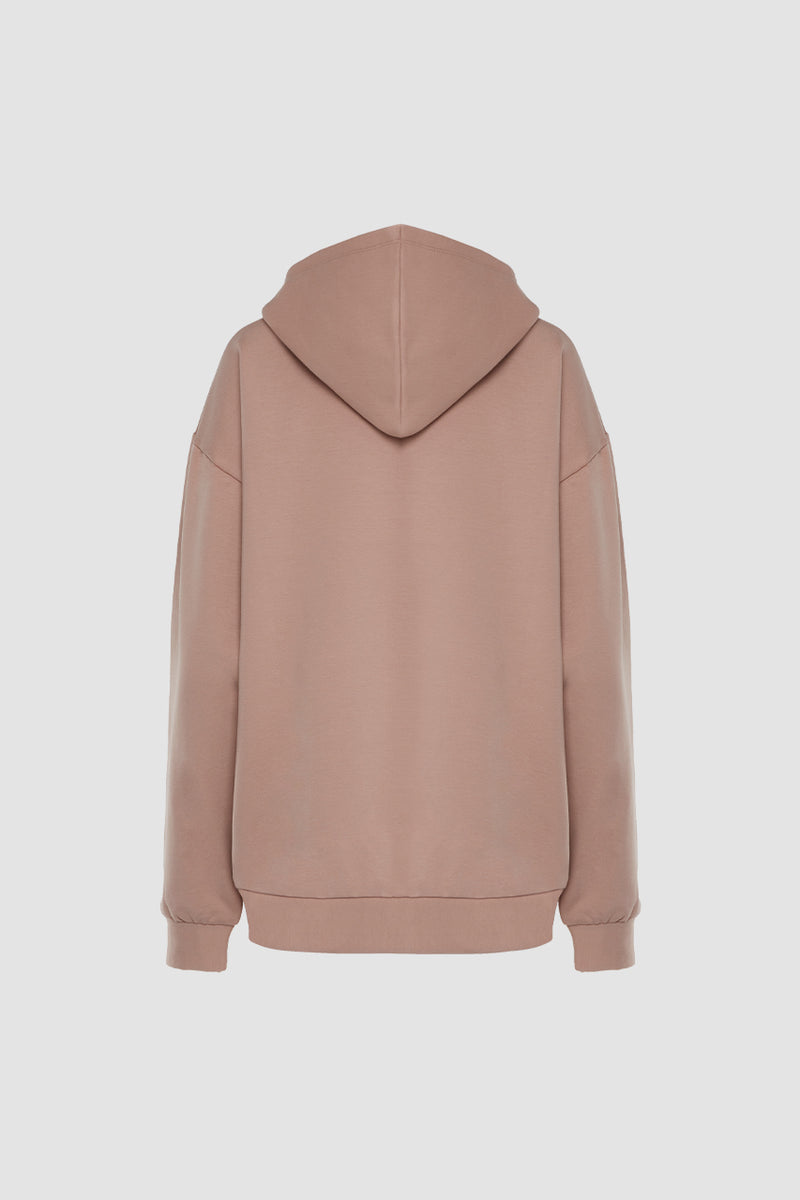 Organic Bamboo Women Oversized Zip Up Hoodie