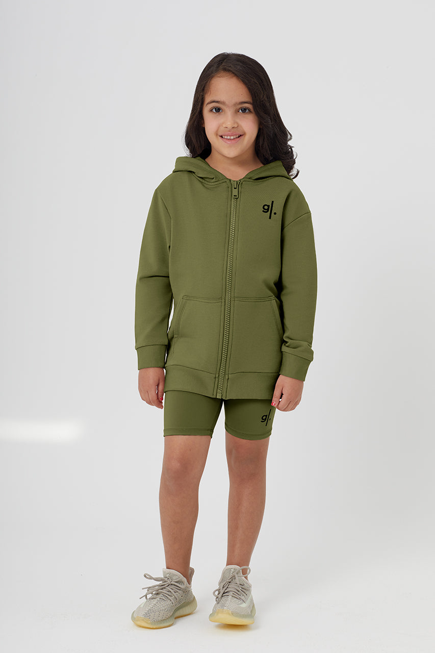 Organic Bamboo Cozy Zip Hoodie Girls