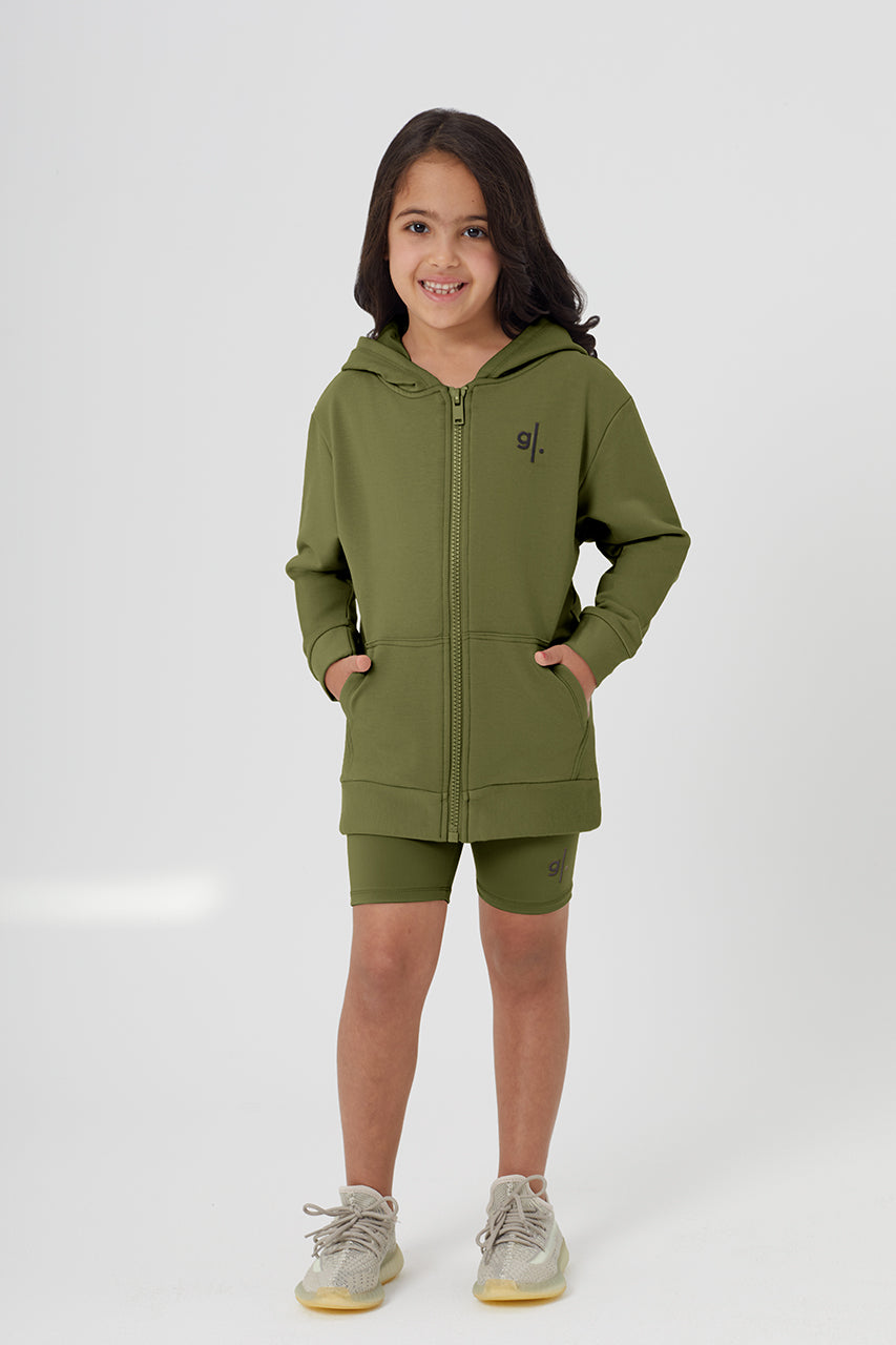 Organic Bamboo Cozy Zip Hoodie Girls
