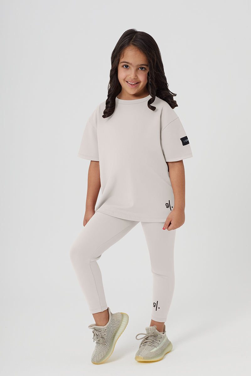 Girls Full Length Sustainable High Waist Leggings