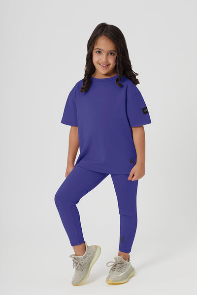 Girls Full Length Sustainable High Waist Leggings