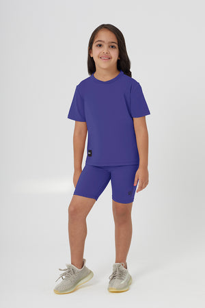 Girls Sustainable High Waist Biker Shorts