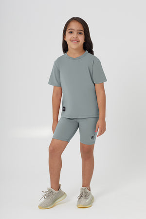Girls Sustainable High Waist Biker Shorts