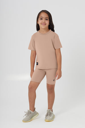 Girls Sustainable High Waist Biker Shorts