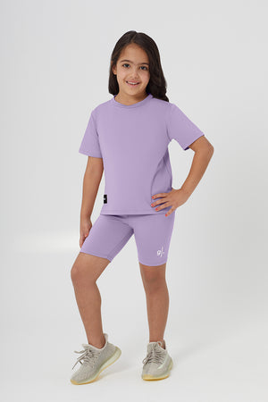 Girls Sustainable High Waist Biker Shorts