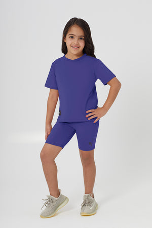 Girls Sustainable High Waist Biker Shorts