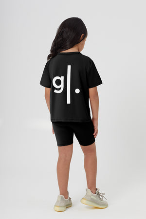 Girls Sustainable High Waist Biker Shorts