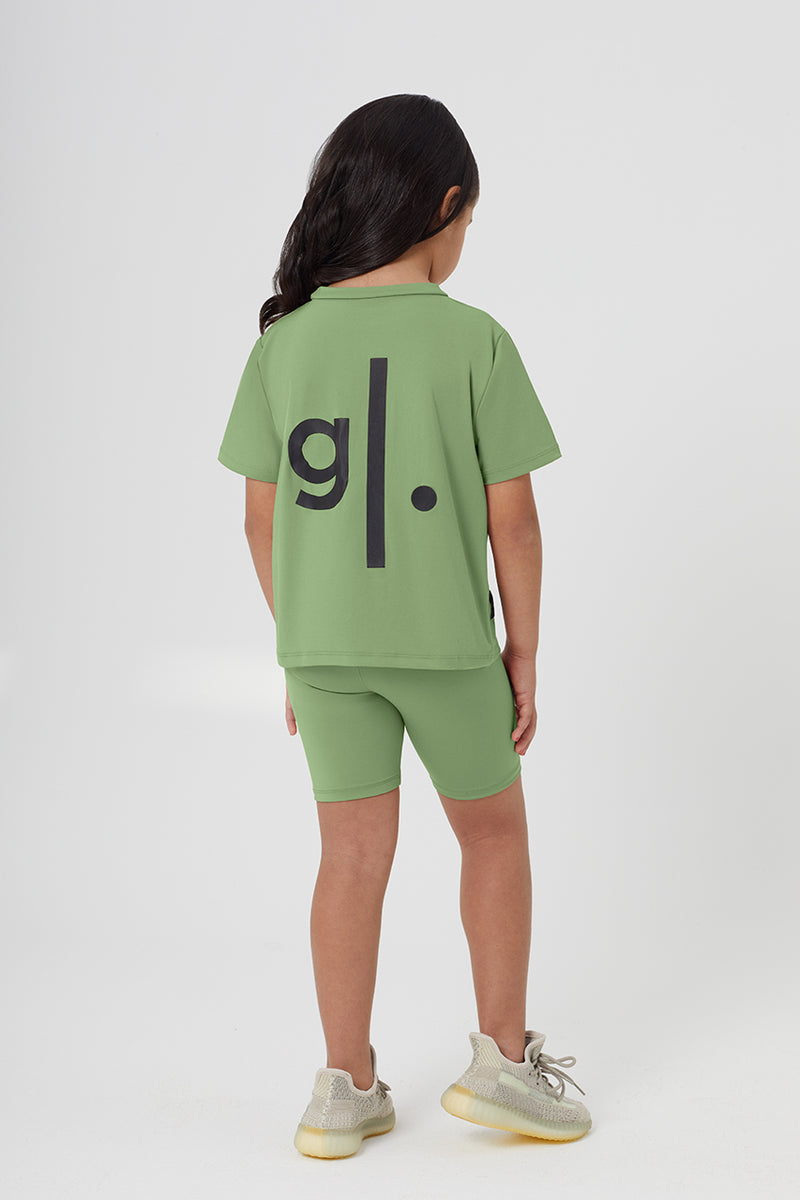 Girls Sustainable High Waist Biker Shorts