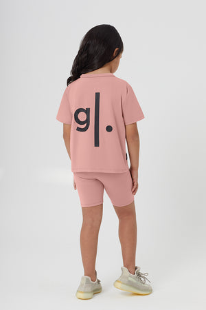 Girls Sustainable High Waist Biker Shorts