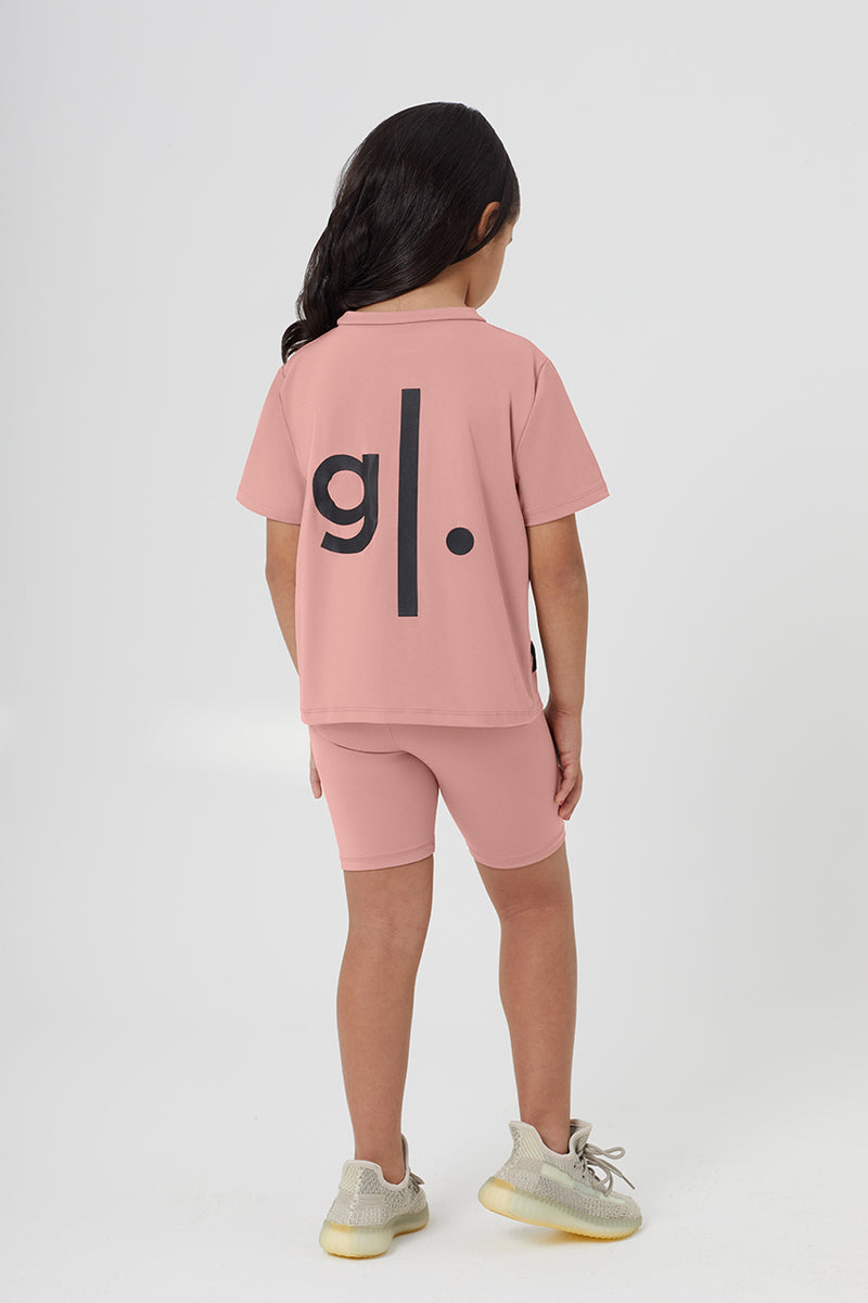 Girls Sustainable High Waist Biker Shorts