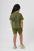 Girls Sustainable High Waist Biker Shorts