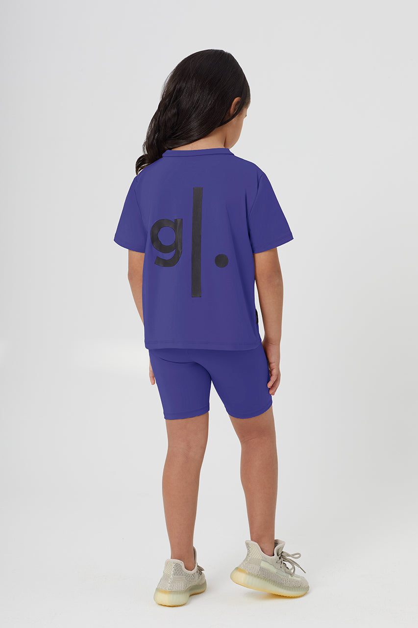 Girls Sustainable High Waist Biker Shorts