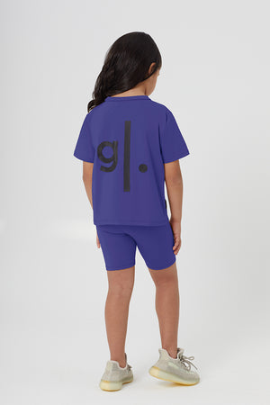 Girls Sustainable High Waist Biker Shorts