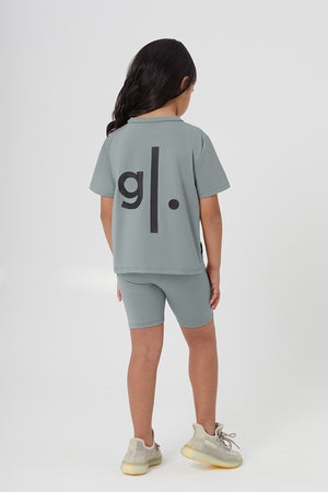 Girls Sustainable High Waist Biker Shorts