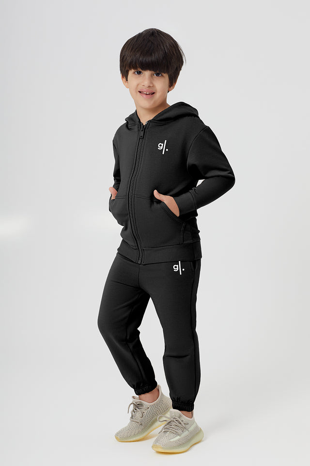Organic Bamboo Cozy Zip Hoodie Boys