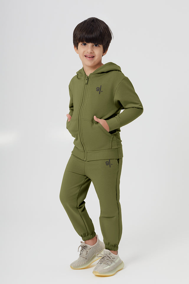 Organic Bamboo Cozy Zip Hoodie Boys