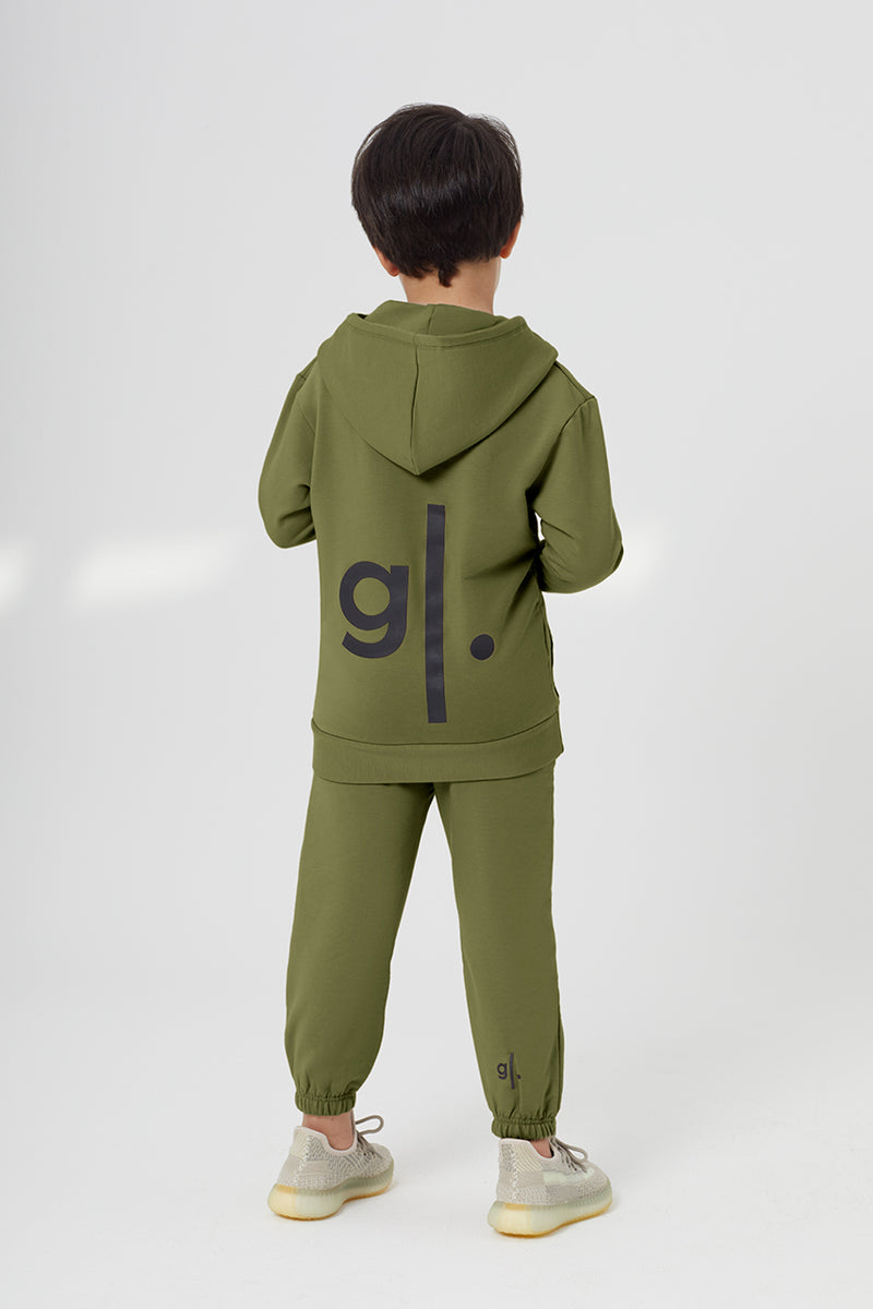 Organic Bamboo Cozy Zip Hoodie Boys