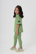 Girls Full Length Sustainable High Waist Leggings