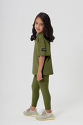 Girls Full Length Sustainable High Waist Leggings