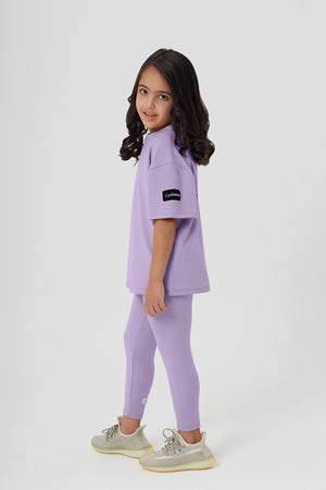 Girls Full Length Sustainable High Waist Leggings