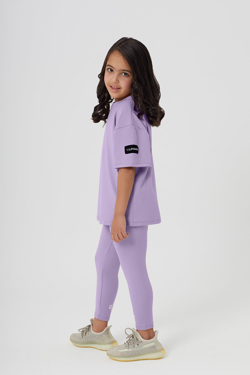 Girls Full Length Sustainable High Waist Leggings