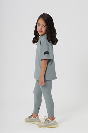 Girls Full Length Sustainable High Waist Leggings