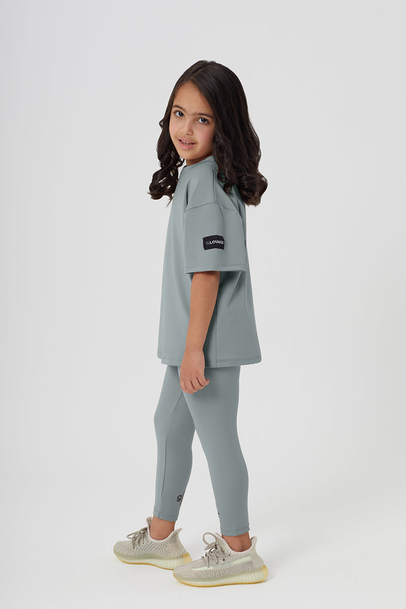Girls Full Length Sustainable High Waist Leggings