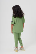 Girls Full Length Sustainable High Waist Leggings
