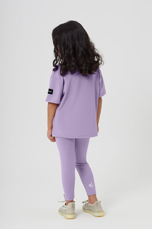 Girls Full Length Sustainable High Waist Leggings