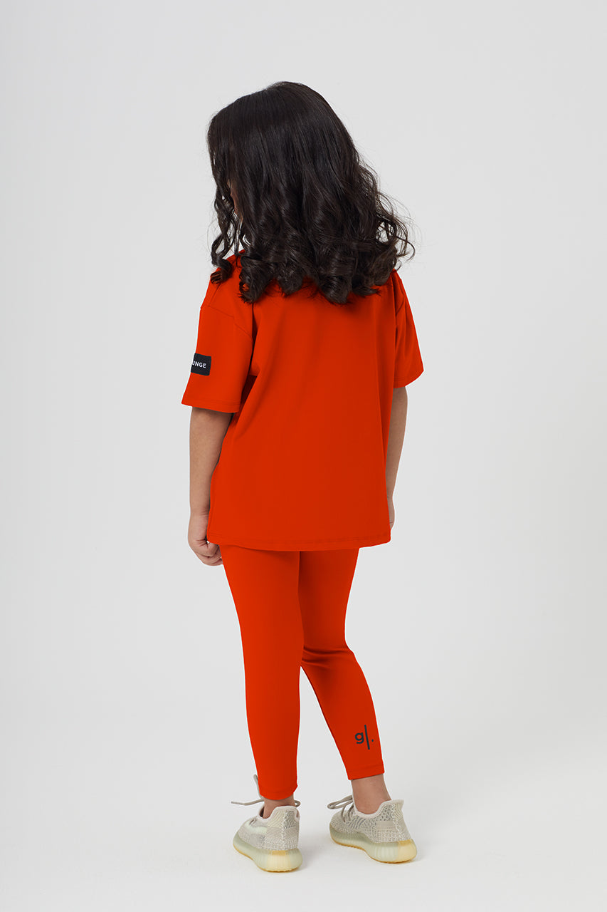 Girls Full Length Sustainable High Waist Leggings