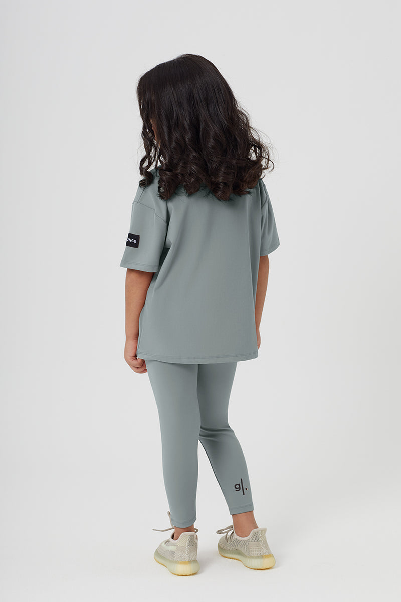 Girls Full Length Sustainable High Waist Leggings