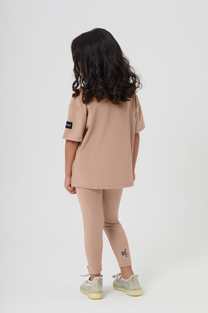 Girls Full Length Sustainable High Waist Leggings