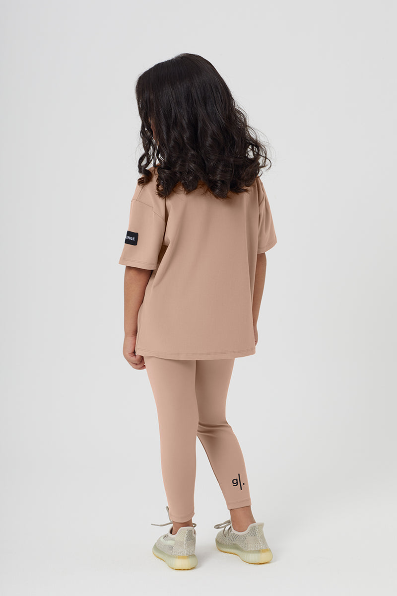 Girls Full Length Sustainable High Waist Leggings